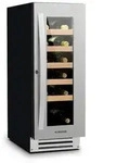 Klarstein Vinovilla Weink&uuml;hlschrank 50l / 20 Flaschen Glast&uuml;r Edelstahl Edelstahl