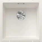 BLANCO GmbH + Co KG BLANCO SUBLINE 400-U Unterbausp&uuml;le / SILGRANIT / Wei&szlig; / Stopfen