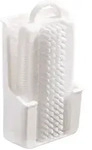 Haug Nagelb&uuml;rste, beidseitig mit K&ouml;cher in wei&szlig;, Nylon 6.6, Handwaschb&uuml;rste -