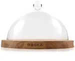 Boska Servierbrett Rund Friends mit Glocke / h&auml;lt K&auml;se l&auml;nger frisch / 23,8 cm /