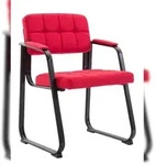 CLP Besucherstuhl Canada B Stoff rot