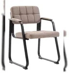 CLP Besucherstuhl Canada B Stoff taupe