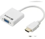 Sandberg HDMI to VGA Converter VGA (D-Sub) HDMI Typ A (Standard) Wei&szlig;
