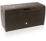 Prosperplast Baul De Jardin 310 Litres Boxe Matuba En Color Chocolate 119 X 48 X 60