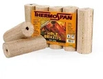Thermospan Holzbriketts 10kg Mischholzsp&auml;hne runde Form aus deutschen W&auml;ldern helle
