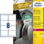 Avery Zweckform Etiketten ultraresistent 99,1 x 67,7mm wei&szlig; VE=320 St&uuml;ck