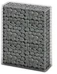 vidaXL Steinkorb Gabione mit Deckeln Verzinkter Draht 100&times;80&times;30 cm