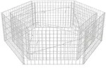 vidaXL Sechseckiges Gabionen-Hochbeet 160&times;140&times;50 cm