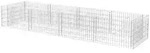 vidaXL Gabionen-Hochbeet Stahl 360&times;90&times;50 cm