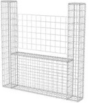 vidaXL Gabionenkorb U-Form Stahl 160&times;20&times;150 cm