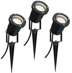 Paulmann LED Gartenstrahler IP65 rund 92mm 3000K 3x3,5W 3x230lm 230V 38&deg; Schwarz