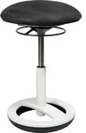 TOPSTAR Hocker Sitness Bob SU43BR0 Fu&szlig; wei&szlig; Bezug schwarz