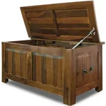 Deuba Holztruhe Truhe Antik Holz 85x44x48cm