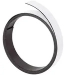 Franken M80209 Magnetband - 100 cm x 10 mm, wei&szlig;