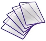 Durable Sichttafel Sherpa Panel A4 blauviolett Packung mit 5 St&uuml;ck