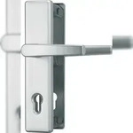 ABUS T&uuml;r-Schutzbeschlag HLS214 - Aluminium - mit beidseitigem Dr&uuml;cker