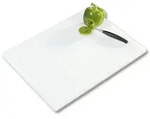 KESPER Tranchierbrett Kunststoff PE, wei&szlig;, 50x38x1,2 cm &ndash; robustes, hygienisches