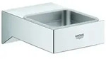 GROHE Halter Selection Cube 40865 f&uuml;rGlas/Seifenschale/Seifenspender chrom