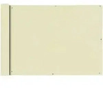 vidaXL Balkonsichtschutz Oxfordgewebe 75x400 cm Creme