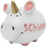 KCG Spardose Schwein Schweinhorn Keramik klein