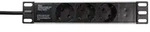 LogiLink PDU3B01 Stromverteilereinheit (PDU) 3 AC-Ausg&auml;nge 1U Schwarz