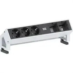 BACHMANN DESK2 3x Schutzkontakt 2x ABD GST18, wei&szlig;