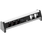 BACHMANN DESK 1x Schalter 3x Schutzkontakt 2x ABD GST18