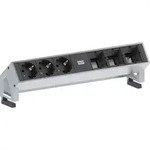 BACHMANN DESK2 3x Schutzkontakt 3x ABD, wei&szlig;