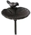 Vogeltr&auml;nke /-bad Karla Gusseisen H.98 cm Matt braun