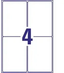 AVERY Zweckform Versand-Etiketten, 99,1 x 143,5 mm, wei&szlig;