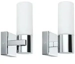 Paulmann Spiegelleuchte Gemini IP44 E14 230V max. 2x20W dimmbar Chrom#Satin 70354