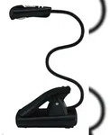 Wedo 2541001 Leselampe mobil schwarz LED mit Batterien