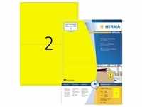 HERMA Etikett 4565 199,6x143,5mm A4 gelb 200 St./Pack.