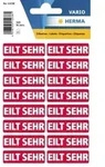 HERMA Hinweisetikett 15036 12,5x40mm Eilt sehr rt 320 St./Pack