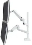 Ergotron LX Dual Side-by-Side Arm, Monitorhalterung, Tischhalterung, weiss