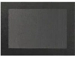ASA Selection PVC Tischset mit Gewebtem Rand, Platzdeckchen, Platzset, PVC, Schwarz,