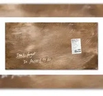 Sigel GL267 Glas-Magnettafel / Magnetboard Artverum, 46x91 cm, Design Used-Bronze