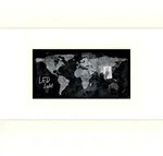 Sigel GL409 Glas-Magnettafel / Magnetboard Artverum, mit LED-Beleuchtung, 46x91 cm,