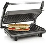 Tristar Aluminium Elektrogrill Grillpfanne 700W, Schwarz, Cm 22x14