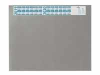 Schreibunterlage grau 65x52cm mit transparenten Abdeckung