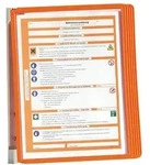 Durable Sichttafelwandhalter VARIO&reg; WALL 5, inkl. 5 Sichttafeln in orange, 265 x 345