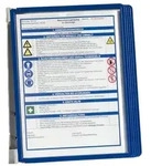 DURABLE Vario Sichttafel 5 Fl&auml;chen DIN A4 Wandmontage PP (Polypropylen) Blau