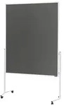 Magnetoplan Moderationstafel mit wei&szlig;em Rahmen - mit Rollen - 150x120cm (BxH)...
