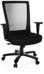B&uuml;rostuhl / Drehstuhl XXL EXTENDER Netz / Stoff schwarz hjh OFFICE