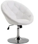 HOMCOM - Arbeitshocker - B71 x T59 x H(78-90)cm - wei&szlig;