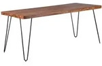Wohnling Massivholz Sheesham Esstisch BAGLI 180x80x76 cm K&uuml;chentisch Massiv Tisch