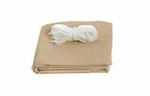 Home & Garden Balkonschutz Sichtschutz 6m lang 90cm hoch creme mit Kordel