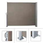 UAC Seitenmarkise 160 x 300 cm Sichtschutz Sonnenschutz 280 g/m2 Balkon Ausziehbar,