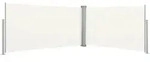 vidaXL Ausziehbare Seitenmarkise 160x600 cm Creme
