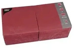 PAPSTAR 250 Servietten, 3-lagig 1/4-Falz 33 cm x 33 cm bordeaux